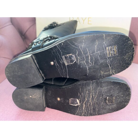 Raye Dakota Moto Boots in Black 10 with box Womens Leather - Picture 9 of 12